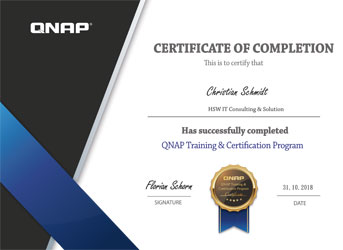 QNAP Zertifikat